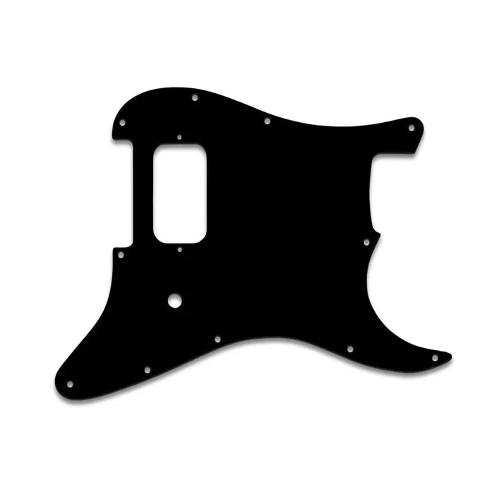 Strat Tom Delonge – Thin Shiny Black .060″ / 1.52mm Thickness, No Bevelled Edge