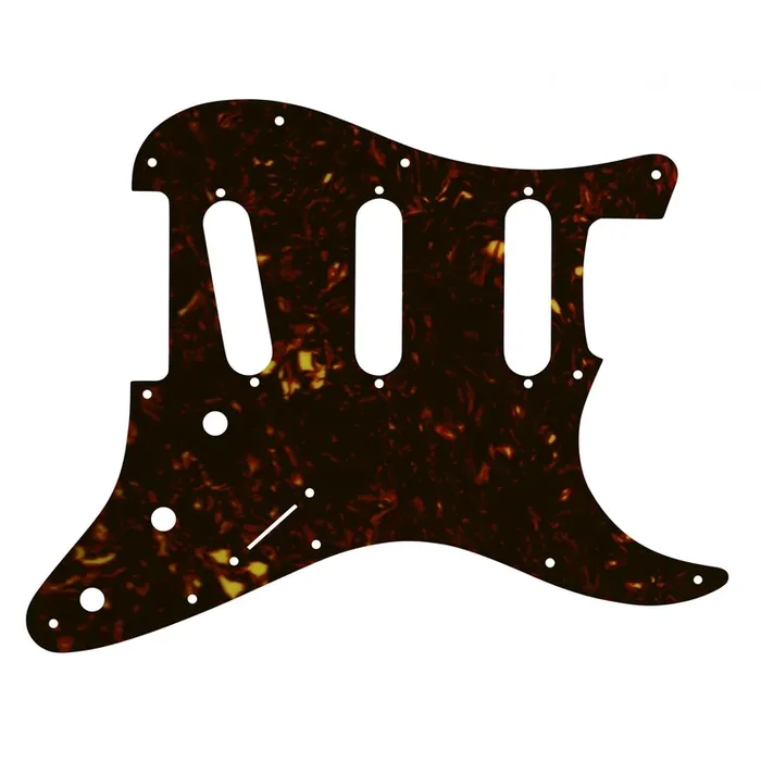 Strat Voodoo – Dark Brown Celluloid Tortoiseshell White/Black/White 4 ply Lamination
