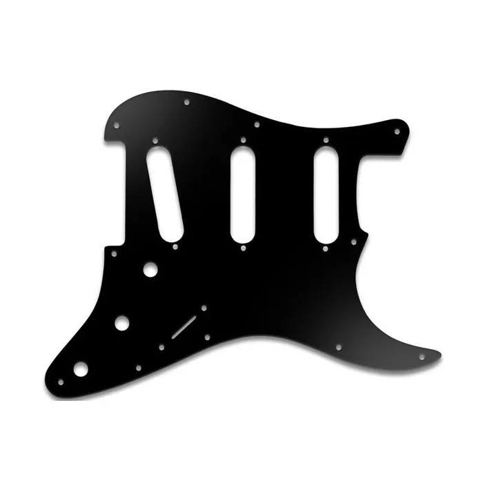 Strat Voodoo – Matte Black .090″ / 2.29mm thick, with bevelled edge.