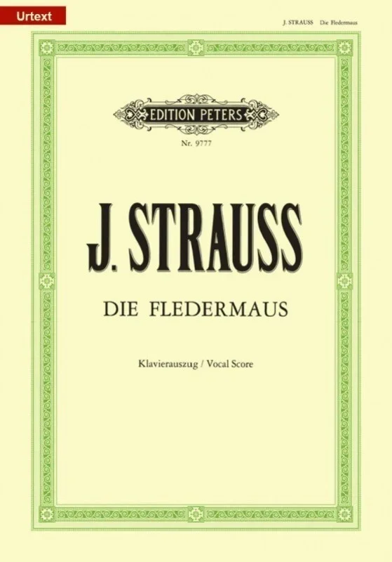 Strauss – Die Fledermaus Vocal Score (Softcover Book)