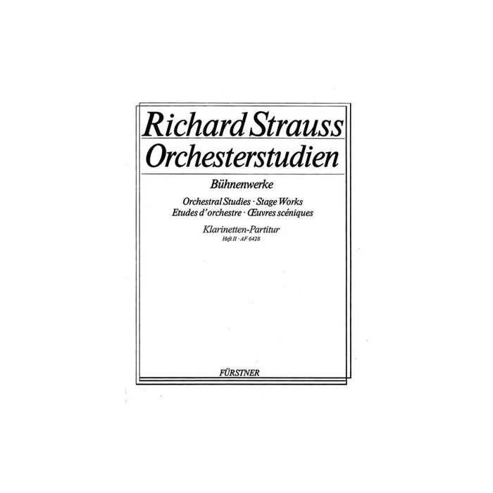 Strauss, Richard – Orchestral Studies Stage Works: Clarinet Vol. 2