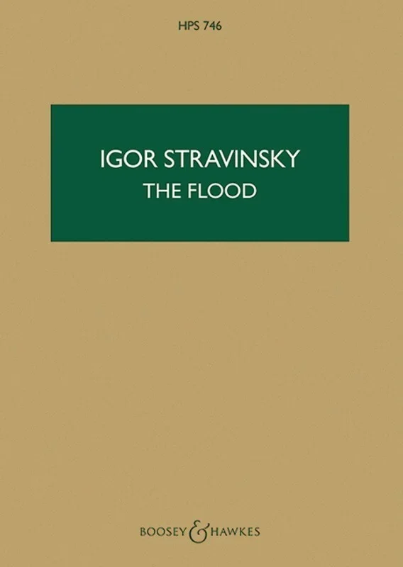 Stravinsky – The Flood Study Score Book