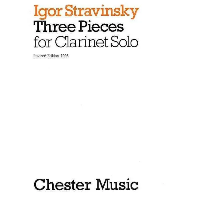 Stravinsky – Three Pieces For Clarinet Solo