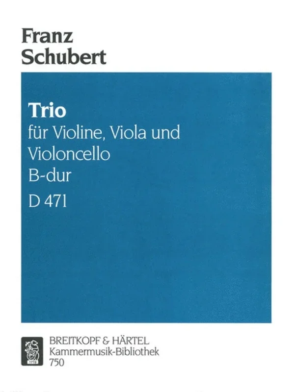 String Trio B Flat D471 Book