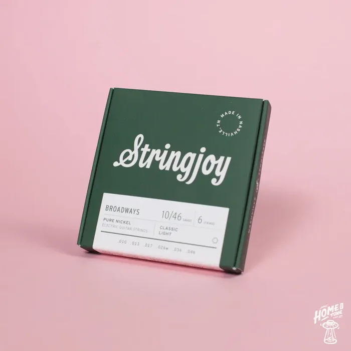 Stringjoy – Broadway – Pure Nickel Electric Guitar Strings – Classic Light Gauge 10-46