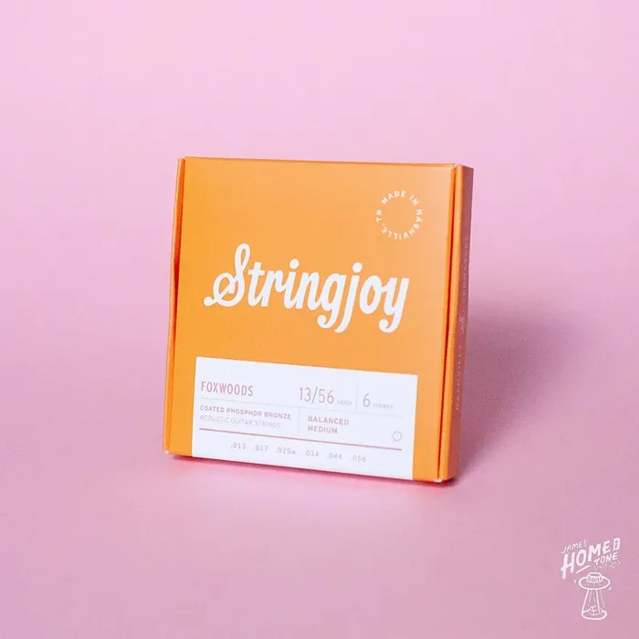 Stringjoy – Foxwoods – Coated Phosphor Bronze Acoustic Guitar Strings – Balanced Medium 13-56 gauge