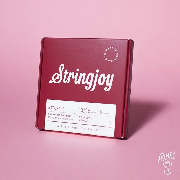 Stringjoy – Naturals – Phosphor Bronze Acoustic Guitar Strings – Medium Gauge 13-56