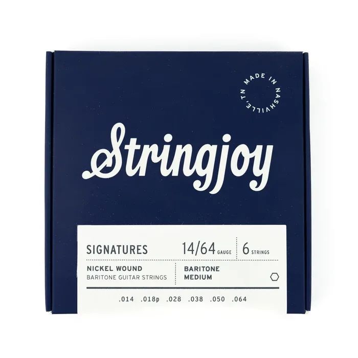 Stringjoy Signatures Nickel Wound 14-64 Baritone Electric Guitar Strings