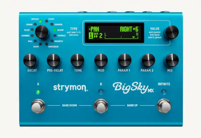 Strymon BigSky MX – Advanced Stereo Reverb Pedal with Custom MIDI Control