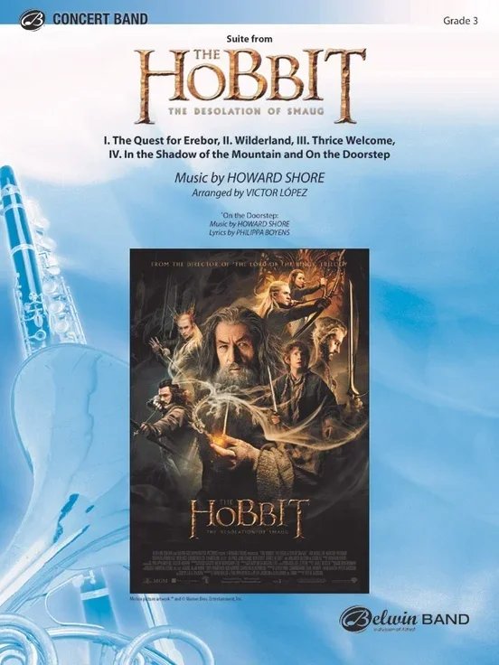 Suite The Hobbit Desolation Of Smaug Concert Band Gr 3.5