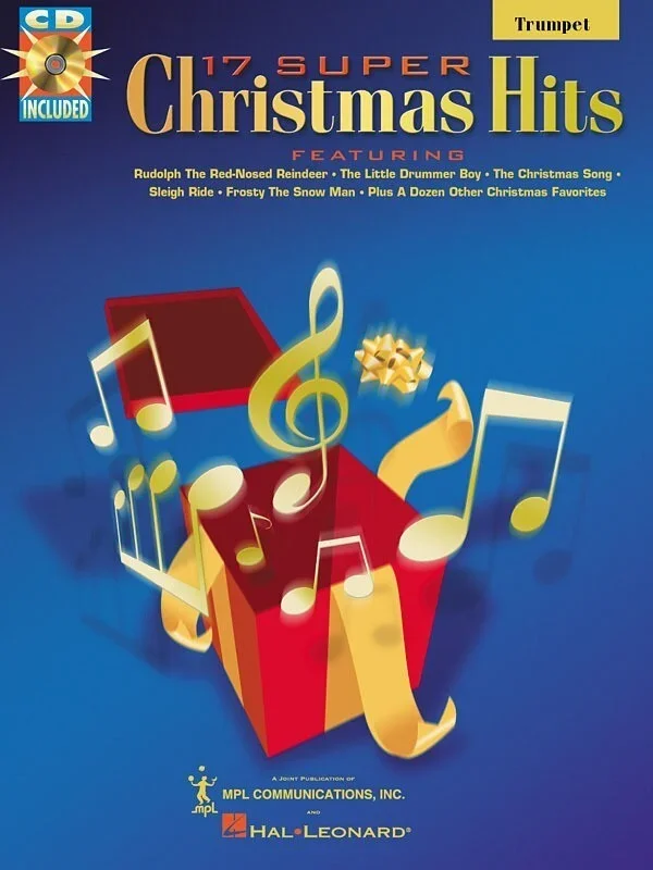 Super Christmas Hits 17 Trumpet SoloTrax Book/CD (Softcover Book/CD)
