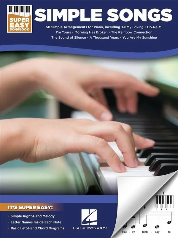 Super Easy Songbook – Simple Songs – Piano and Keyboard