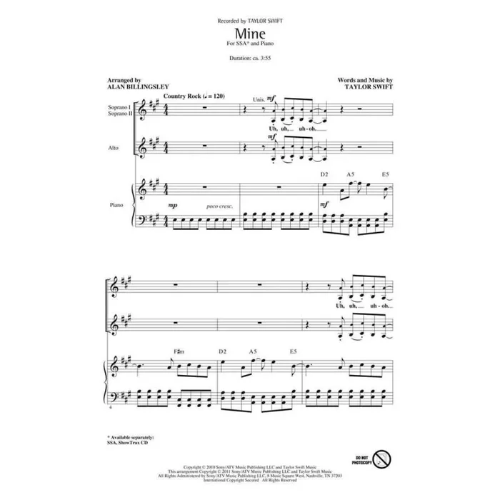 Swift, Taylor – Mine