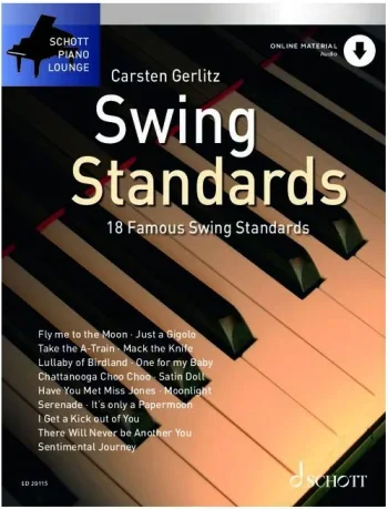 Swing Standards Schott Piano Lounge Piano Book & Audio