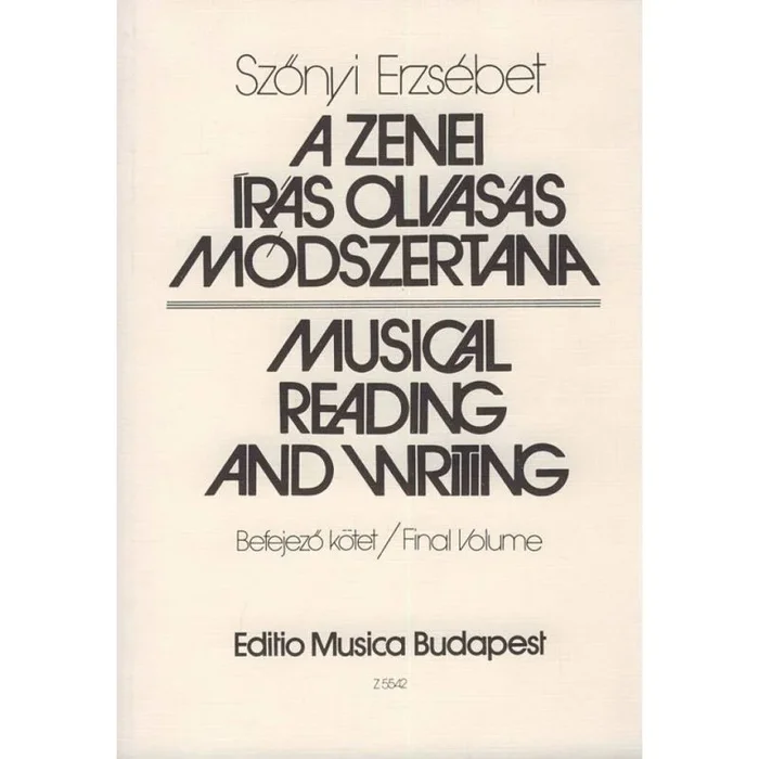 Szönyi, Erzsébet – Musical Reading and Writing