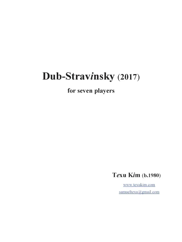 T. Kim: Dub-Stravinsky