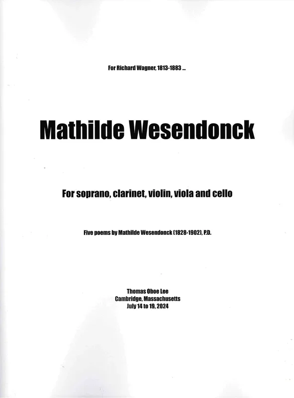 T.O. Lee: Mathilde Wesendonck