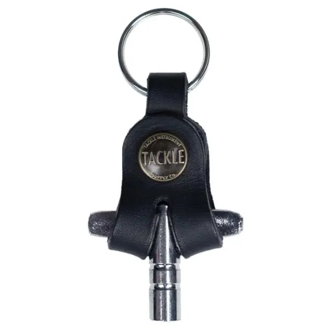 Tackle Instrument Supply Co. Drum Key with Leather Case, Black Gift