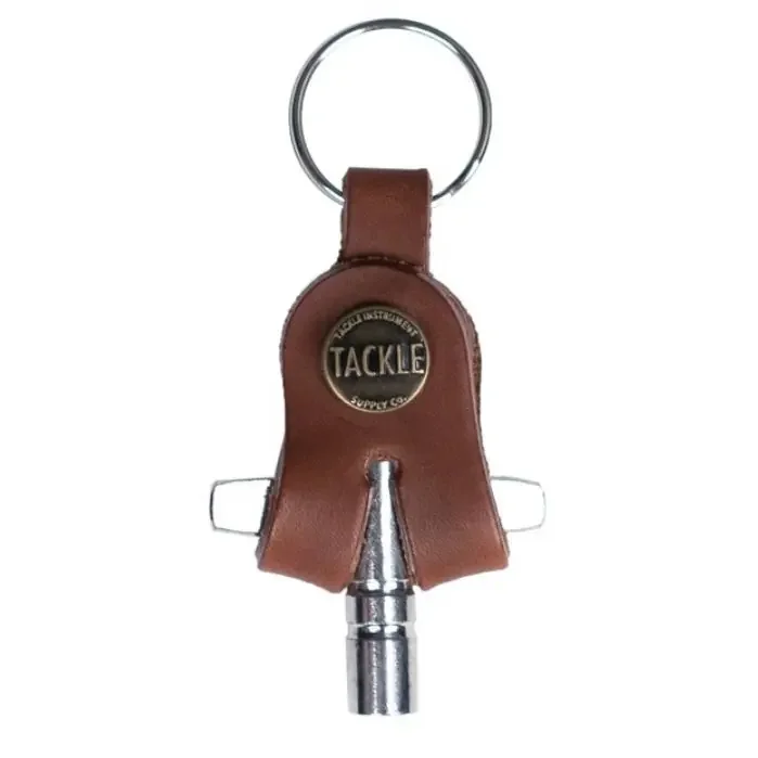 Tackle Instrument Supply Co. Drum Key with Leather Case, Mahogany Gift