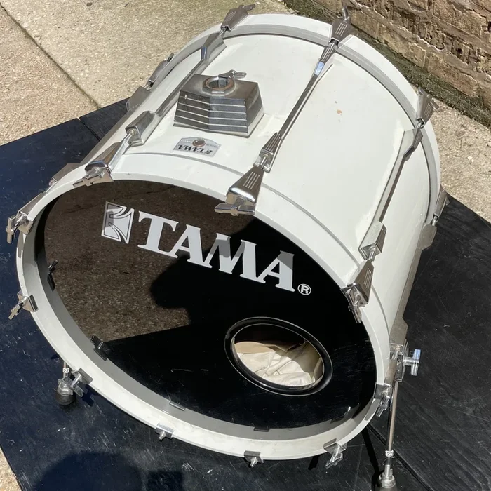 Tama 16×22 Rockstar Pro Bass Drum, MIJ, White Lacquer Finish