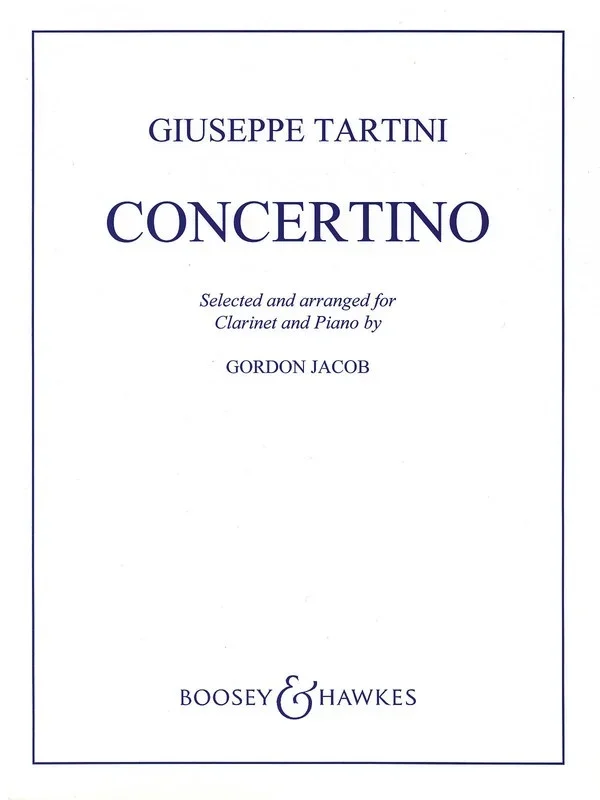 Tartini – Concertino In F Clarinet/Piano (Softcover Book)