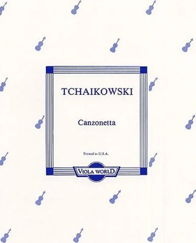 Tchaikovsky – Canzonetta Viola/Piano (Softcover Book)