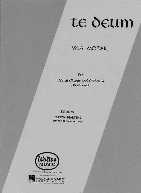 Te Deum Mozart SATB Vs Ed Martens