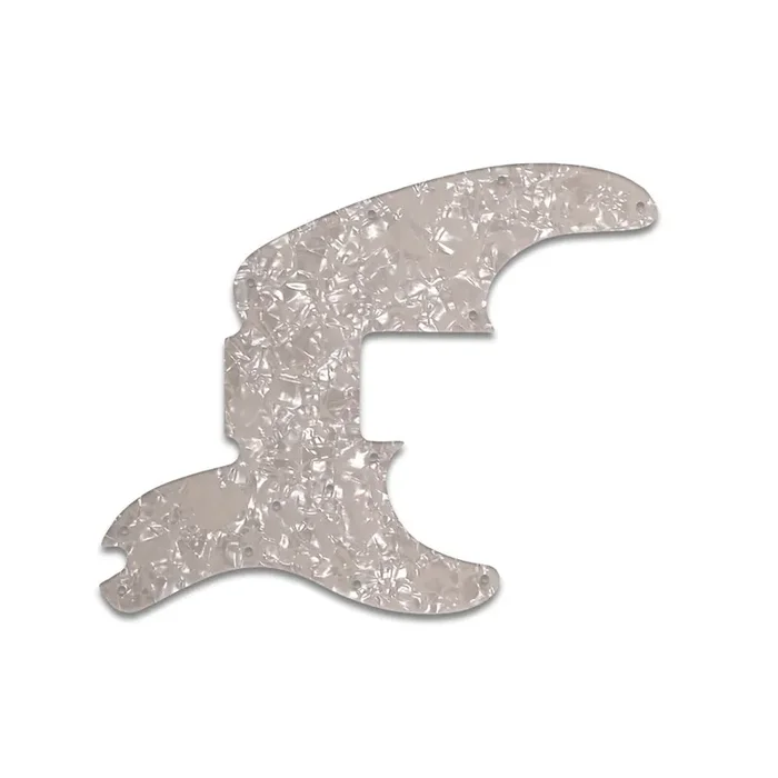 Tele Bass – Aged Pearl White/Black/White 3 ply Lamination