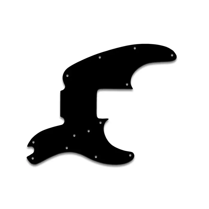 Tele Bass – Solid Shiny Black .090″ / 2.29mm thick, with bevelled edge