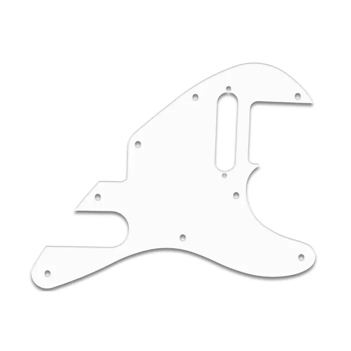 Tele-Bration Series Telecaster – Thin Shiny White .060″ / 1.52mm Thickness, No Bevelled Edge