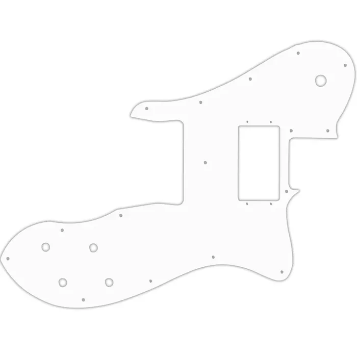 Tele Custom 1999-Present Made In Mexico Or 2012-2013 American Vintage ‘72 Telecaster Custom – Thin Shiny White .060″ / 1.52mm Thickness, No Bevelled Edge Fender Wide Range Humbuckers