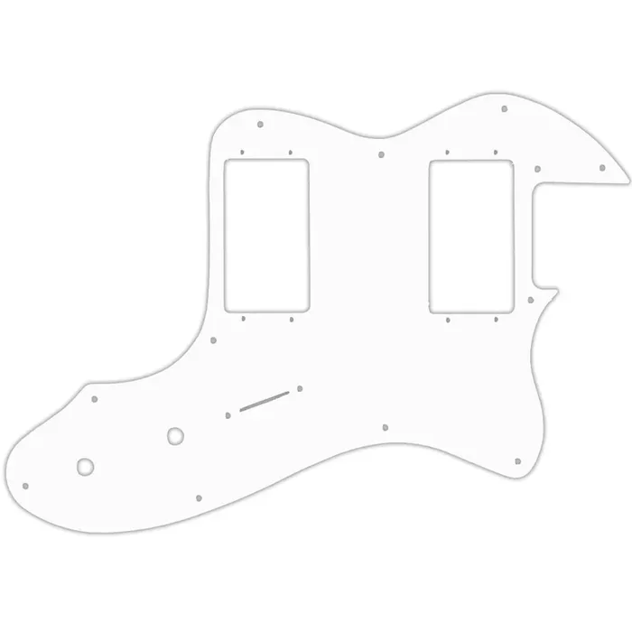 Tele Thinline 1999-Present Made In Mexico Or 2012-2013 American Vintage ‘72 Telecaster Thinline – White Black White Fender Wide Range Humbuckers