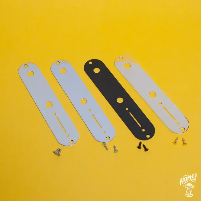 Telecaster Control Plate suitable for 4 way switch – USA Specs – Nickel, Chrome, Gold & Black