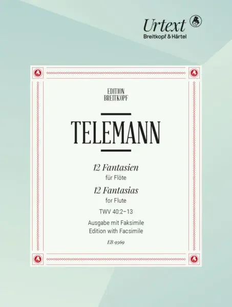 Telemann 12 Fantasias for Flute TWV 40 2-13