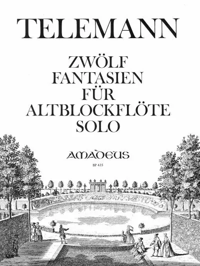Telemann 12 Fantasias for Treble Recorder Solo