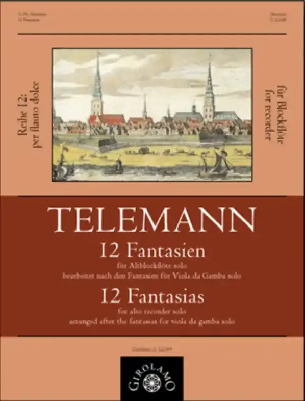 Telemann 12 Viol Fantasias arranged for Recorder Solo