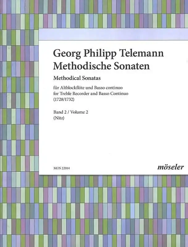 Telemann Methodical Sonatas for Treble Recorder and Basso Continuo, Vol. 2