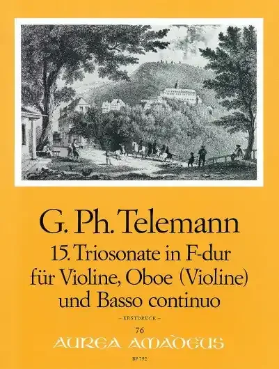 Telemann Trio Sonata No. 15 in F Major for Violin, Oboe and Basso Continuo