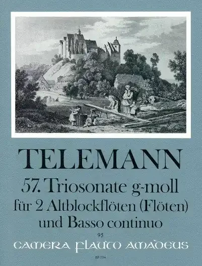 Telemann Trio Sonata No. 57 in G Minor for 2 Treble Recorders and Basso Continuo