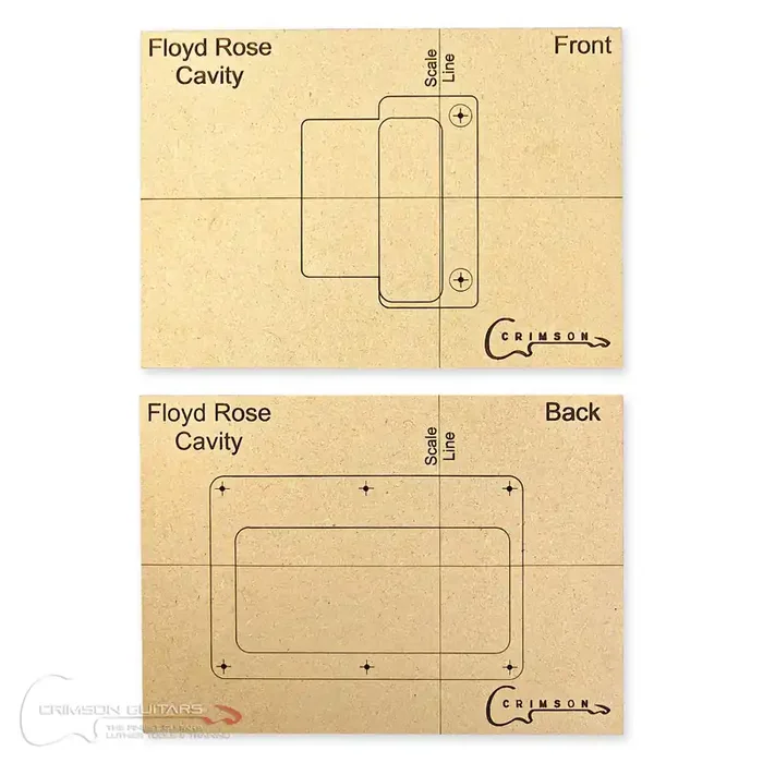 Template Set – Floyd Rose Style – Front & Back Cavity