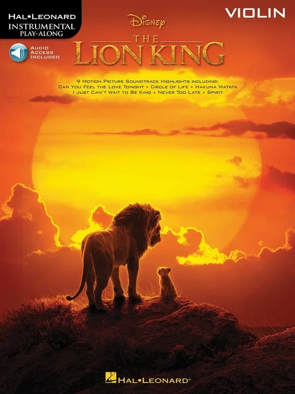 The Lion King For Violin Book/Online Audio
