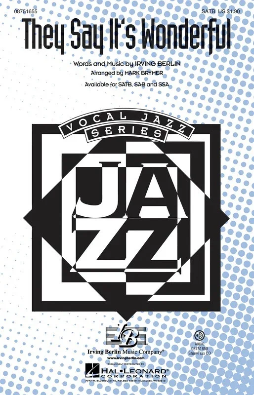 They Say Its Wonderful SAB (Octavo)