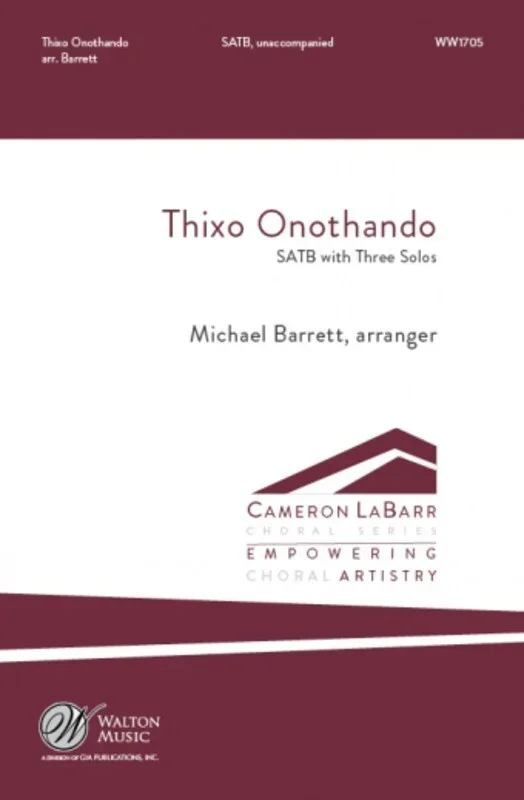 Thixo Onothando SATB/3 Solos (Octavo)
