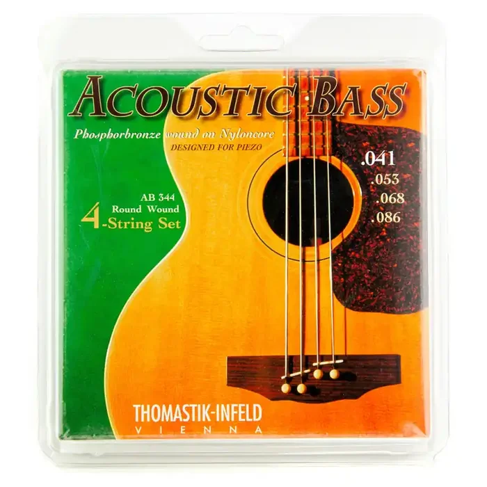 Thomastik-Infeld Phosphor Bronze 41-86 Acoustic Bass Guitar Strings, Long Scale [AB344]