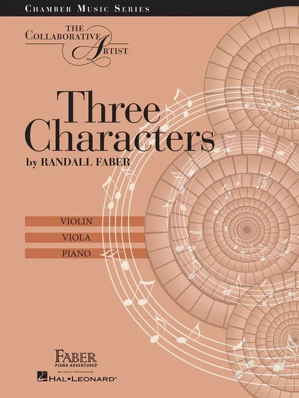 Three Characters Collaborative Artist Violin/Viola/Piano (Softcover Book)
