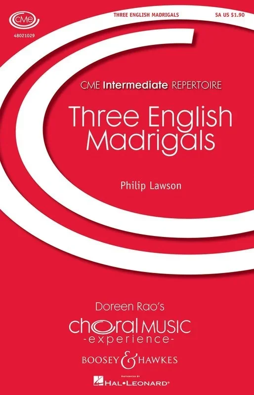 Three English Madrigals 2Pt Book