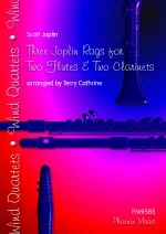 Three Joplin Rags For 2 Flutes & 2 Clarinets: Score And Parts
