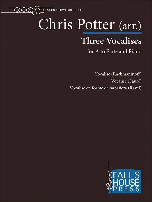 Three Vocalises Alto Flute/Piano Arr Potter Book