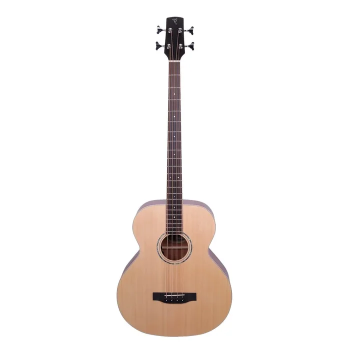 Timberidge ‘1 Series’ Spruce Solid Top & Mahogany Solid Back Acoustic-Electric Bass Guitar (Natural Satin)