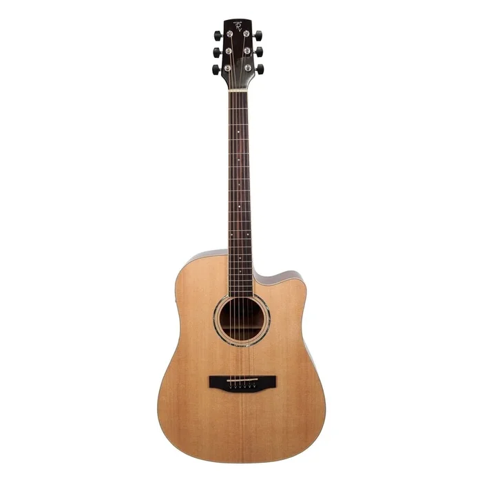 Timberidge ‘1 Series’ Spruce Solid Top Acoustic-Electric Dreadnought Cutaway Guitar (Natural Gloss)
